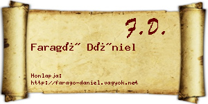 Faragó Dániel névjegykártya