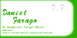 daniel farago business card